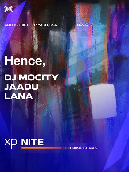 The official announcement for our crew's stage takeover at XP Music Futures in Saudi Arabia. I often lead and curate showcases featuring other talented artists.