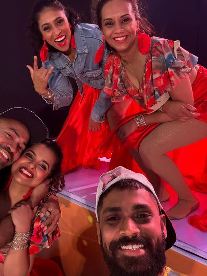 A happy, crazy selfie after a successful show at PIDC. Exhausted but fulfilled, and so proud of our entire team.