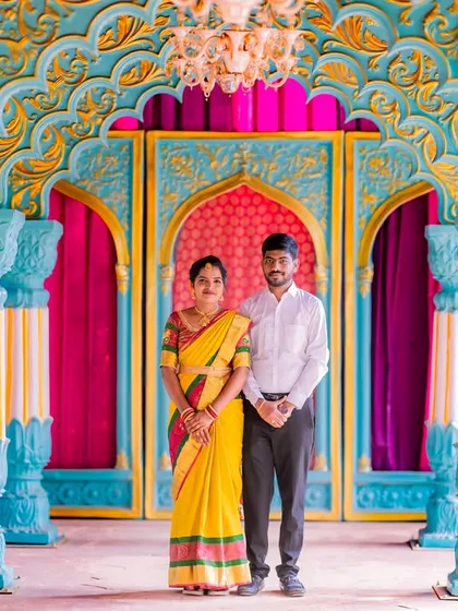 Our vibrant Jaipuri palace set is full of color and intricate details. It’s perfect for shoots that require a touch of royal elegance and traditional Indian architecture.