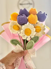 Crochet Flower Bouquets & Arrangements