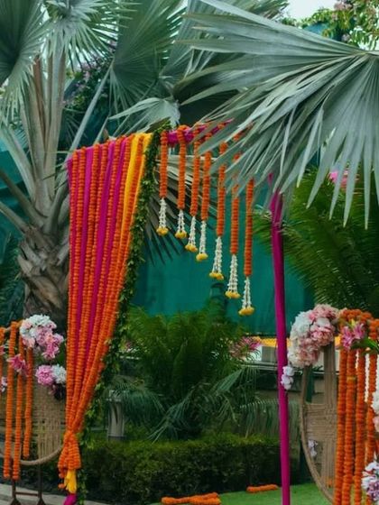 Shanaya Decorations - All-Inclusive Ceremony Packages (Haldi & Mehendi) Outdoor & Terrace Celebrations photo 10