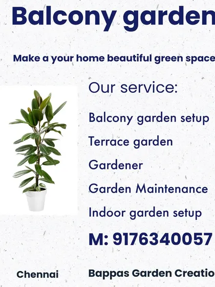 Ready to start your own garden? We provide complete setup and maintenance services for terrace, balcony, and indoor gardens. We handle everything from planting to cleaning, so you can just enjoy the results.