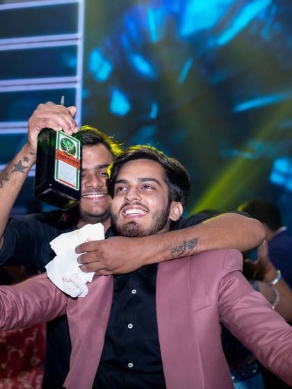 Another shot of the non-stop fun at the bar. My team ensures the energy never drops and the drinks keep flowing, making for an unforgettable night.