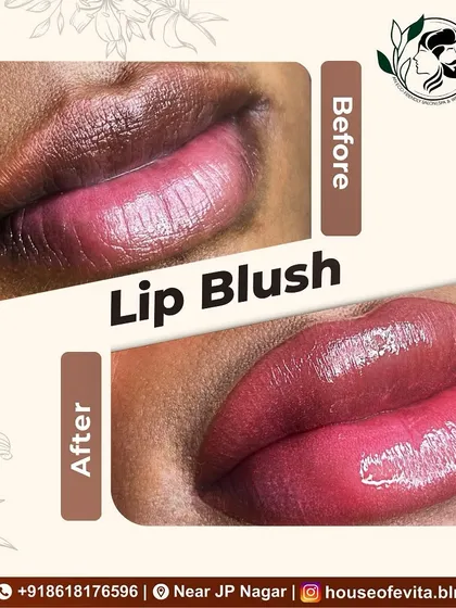 This is the beautiful result of Lip Blushing. I added a soft, vibrant tint to enhance her natural lip color and shape, giving the appearance of fuller, healthier lips without any fillers.
