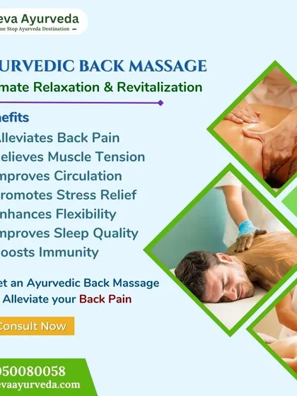 Our Ayurvedic back massage provides ultimate relaxation and revitalization. It is designed to alleviate back pain, relieve muscle tension, and improve circulation, promoting stress relief and better sleep.