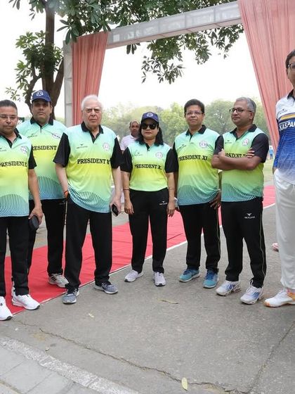 The team posing for a photo at the SCBA cricket event. These events bring lawyers together and forge new friendships.