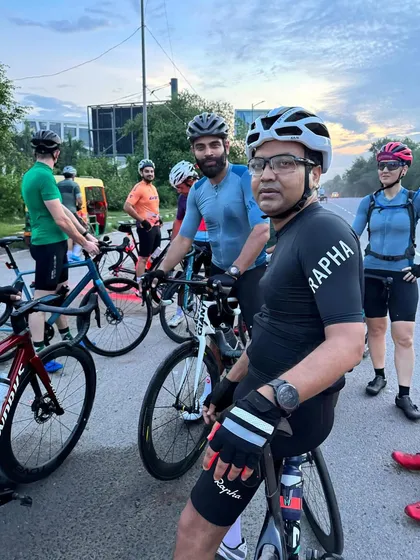 More candid moments from a ride break.