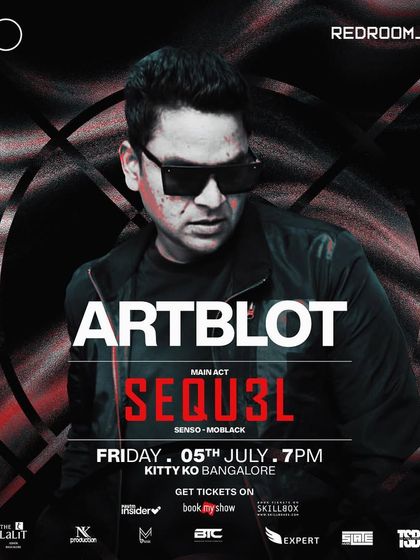 My personalized poster for the night with Sequ3l at Kitty Ko, highlighting my role as a main supporting artist.