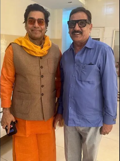Our Chairman & MD, Mr. Rajesh Gupta, with renowned actor and author Mr. Ashutosh Rana. We value our connections with cultural icons who believe in the power of education.