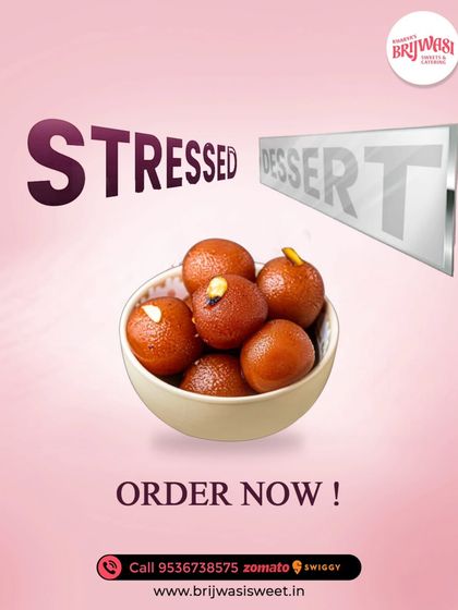 Feeling stressed? Just spell it backwards and you get desserts. A bowl of my warm, syrupy Gulab Jamun is the perfect comfort food to turn any day around.