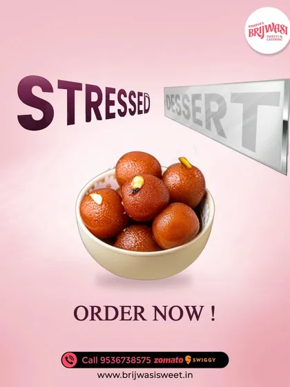 Feeling stressed? Just spell it backwards and you get desserts. A bowl of my warm, syrupy Gulab Jamun is the perfect comfort food to turn any day around.