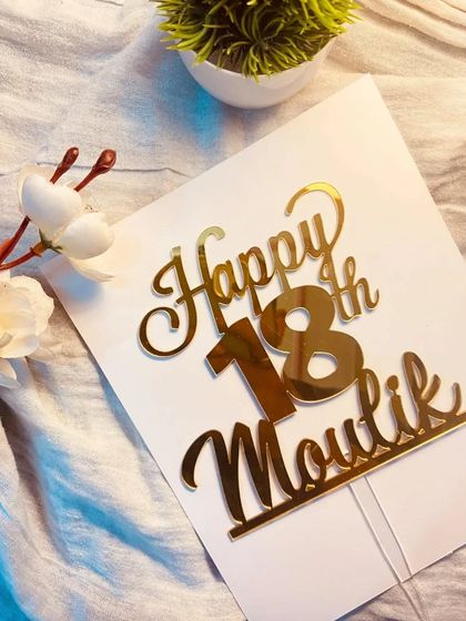 Simple & Elegant Name Toppers photo 17