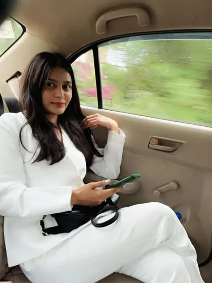 Another view from the car, a space that often becomes a mobile office for reviewing case files and preparing for meetings.