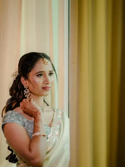 A candid, thoughtful moment. The airbrush makeup I used ensures a flawless finish that looks great from every angle.