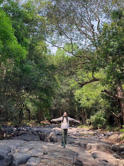 Embracing the lush, wild beauty of the forest. The textures and layers of the natural world are a huge inspiration for my mixed-media art.