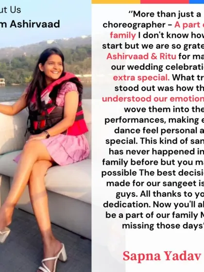 "More than just a choreographer - A part of our family." This is what we strive for with every wedding. We are so grateful for these words and feel honored to have been part of such a special celebration.