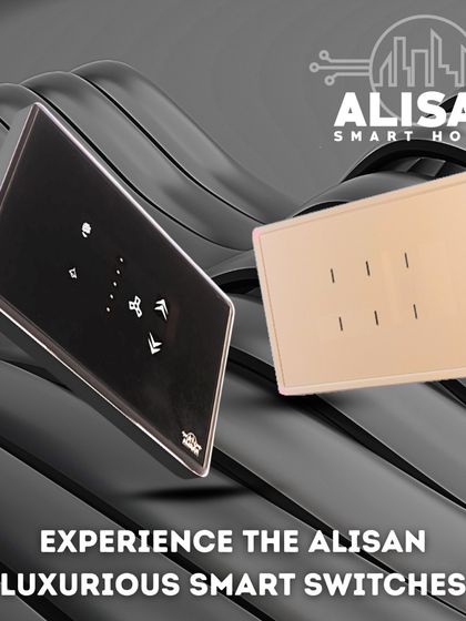 Experience the luxury of Alisan smart switches. With their sleek glass finish and responsive touch controls, they represent the perfect fusion of innovative technology and elegant design for your home.