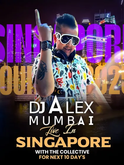 Taking the Mumbai sound global. This poster from my Singapore tour is a snapshot of our international journey. Whether it's Mumbai, Delhi, or Singapore, I bring the same full-power energy with The Collective crew.