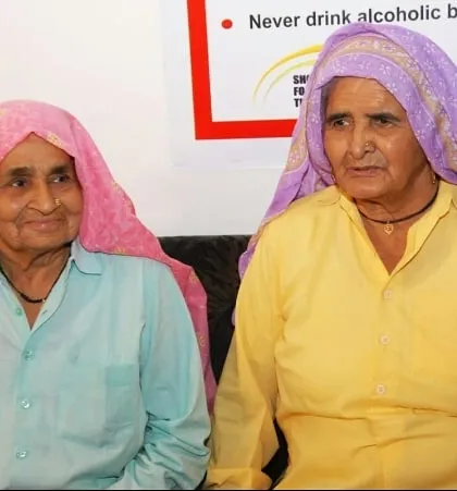 The real Shooter Dadis, Chandro and Prakashi Tomar, at our facility. Their presence was an inspiration to everyone at The Rising Gun.