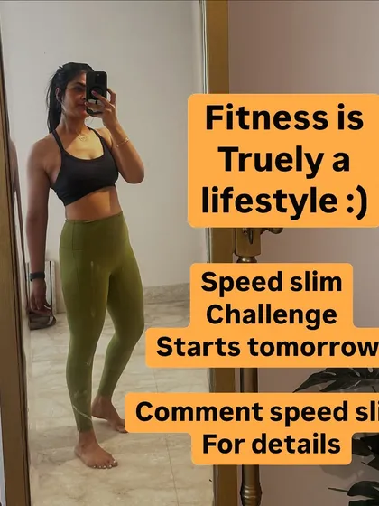 The Speed Slim challenge starts tomorrow. Fitness is a lifestyle.
