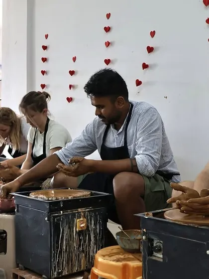 Our studio is a happy place, filled with creativity and wonderful people. This is what a typical day looks like, with everyone lost in their own little world of clay.