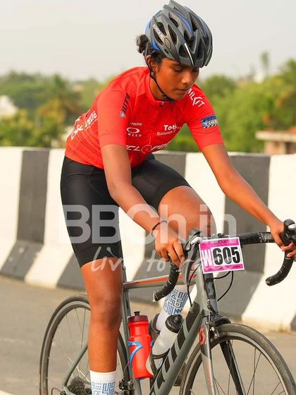 A young female rider from the Cyclopedia academy, showing her talent and potential.