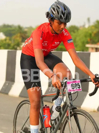 A young female rider from the Cyclopedia academy, showing her talent and potential.