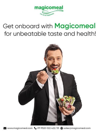 Get onboard with me for unbeatable taste and health. This image of a professional enjoying a fresh salad reinforces my commitment to nourishing your well-being with every bite.