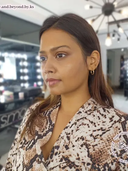 Here is an example of the wet, dewy makeup look that is very popular in high-fashion editorials. The goal is to create a fresh, "just out of the shower" glow with glossy skin and eyes that catch the light beautifully. This technique is all about texture and creating a luminous finish.