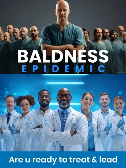 A call to action for doctors and leaders to join us in treating the "baldness epidemic". We are expanding our team to meet the global demand for high quality hair restoration.