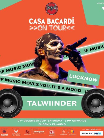 The poster for Casa Bacardi on Tour featuring Talwiinder. I work with major brands to integrate artists seamlessly, ensuring a successful branded event.