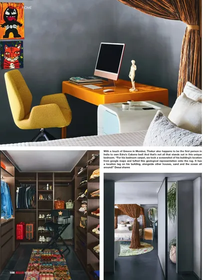 A feature in Hello! Magazine titled "A Pop of Personality with Karan & Karan." It was great to do a tour with the client and share the story of how we created this sensory extravaganza together.
