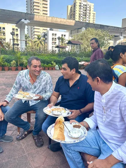 Happy guests enjoying a delicious brunch at a Republic Day society event. It's always a pleasure to see people connecting and enjoying the food I prepare.