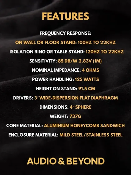 Here are the technical specifications for one of our high-performance speaker systems. We focus on every detail, from frequency response and power handling to the cone and enclosure materials, to ensure we deliver the best possible sound.