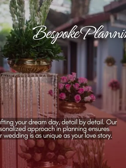 We offer bespoke planning, crafting your dream day detail by detail to make it as unique as your love story.