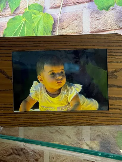This is my trending money piggy bank. One side is a photo frame for your favorite picture, and the other side is a savings tracker to help you reach your goal of 1 lakh.