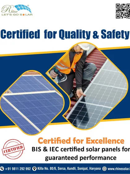 My panels are certified for excellence. With BIS and IEC certifications, you are guaranteed performance, quality, and safety, making it a stress-free investment in clean energy.