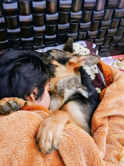 Whenever Theo is feeling sick, we have a cuddle ritual. Physical comfort and being present for them is a huge part of care, especially when they are vulnerable.