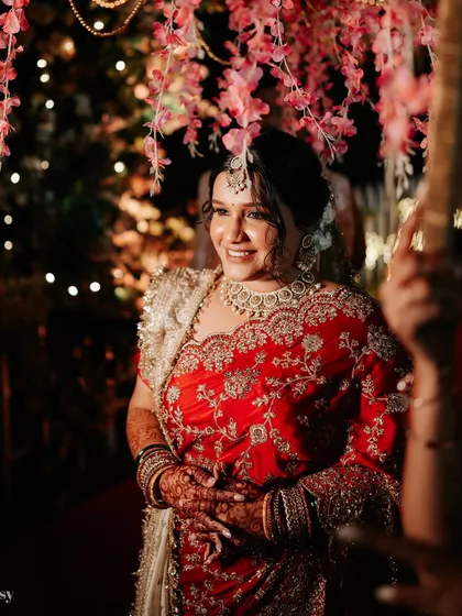 Another beautiful shot of the bride making her entrance.