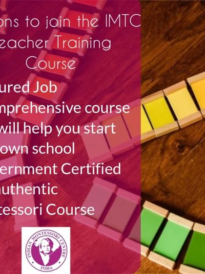 Why join our course? We offer a government-certified, authentic Montessori program that is comprehensive enough to help you start your own school and provides a pathway to an assured job in the education sector.