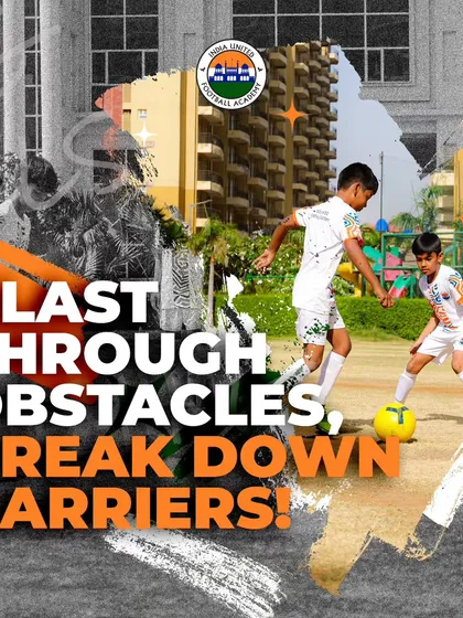 Blast through obstacles, break down barriers! Our training builds the physical and mental strength to overcome any challenge on the pitch.
