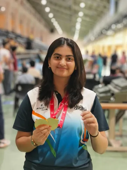 One of our gold medalists from the interschool championship. Her smile reflects the joy and confidence that comes from achieving her goals.