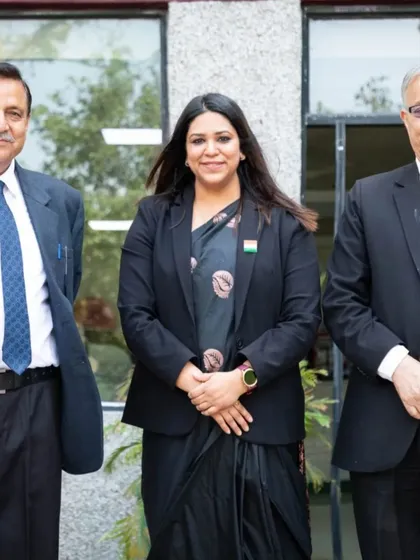 With fellow judges, including a retired District & Session Judge, at the moot court. These events are crucial for providing practical experience to law students.