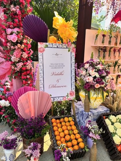 Colorful Beginnings: Haldi & Mehendi photo 32