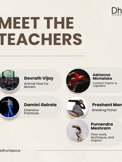 Meet the teachers for our Pulse Summer Intensive. This poster introduces the five incredible facilitators and their unique modules.