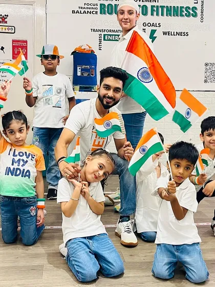 Celebrating Independence Day with the full patriotic spirit. Our little champs are filled with pride, waving the tricolor and showing their love for the country. These moments of unity and joy are what our community is all about.
