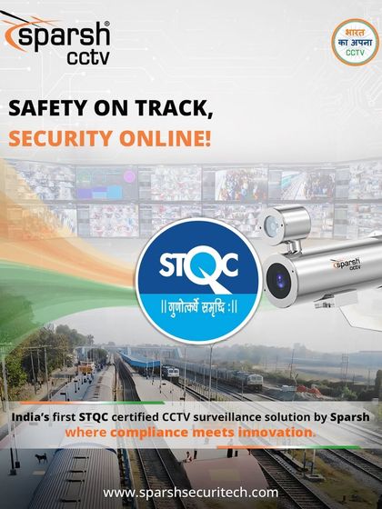 Safety on track, security online. I am proud to offer India's first STQC-certified CCTV surveillance solution for railways, where government-mandated compliance meets homegrown innovation to protect our nation's lifeline.