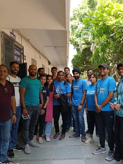 A group of us after a CPR training session. Even our educational meetups end with a group photo. It's all about shared experiences and making memories together.