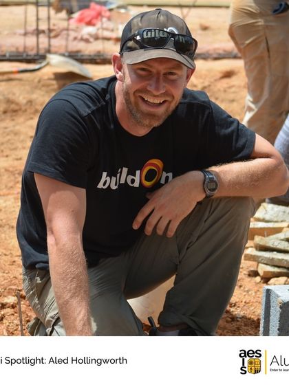 Our Alumni Spotlight features Aled Hollingworth (Class of 2006), who now works for a non-profit building schools in developing countries. His story is a powerful example of our motto, "Enter to Learn, Leave to Serve."