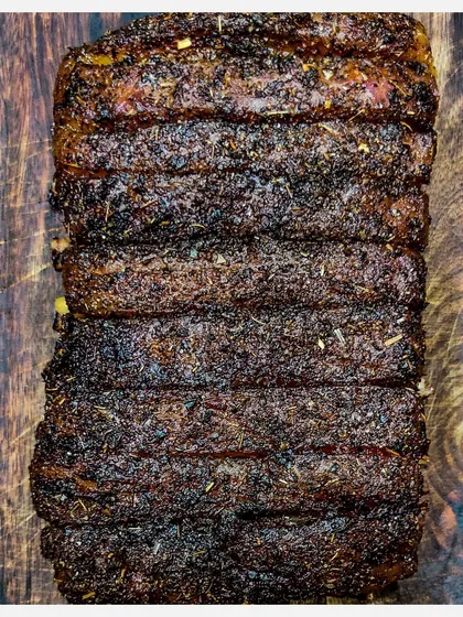 Another view of the Herbs Crusted Pork Ribs, a popular choice for those who enjoy a fusion of flavours.